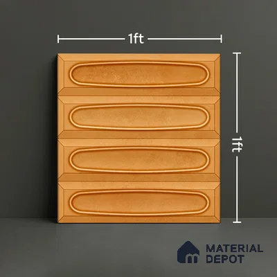 Faux Subway  Tile TL 07238 Bali 1003 1 ft x 1 ft Ceramic Glossy Finish - 9 mm  | 2 mm Spacer is Mandatory | Please Expect a Slight Variation of Pattern (Sample)